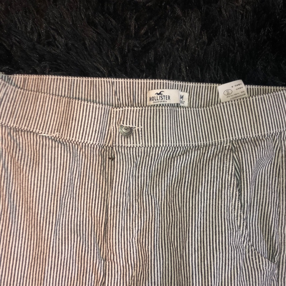 Striped high waisted pants